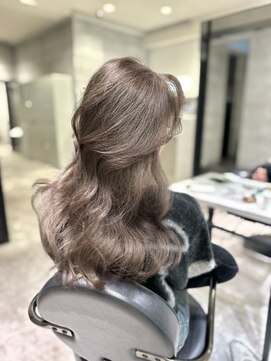 アクション 心斎橋店(ACTION) 20代30代レイヤーカット　オリーブグレージュ　韓国ヘア