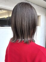 アルファ(alpha)&nbsp;外ハネボブ/美髪/ワイドバング/ホワイトブロンド/イメチェン