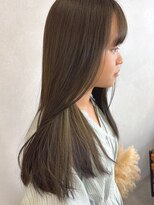 ミュラ(mulah)&nbsp;インナーカラーオリーブベージュ×グレージュ＊透明感カラー