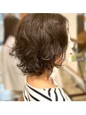  【coma中野】ウルフパーマ似合わせカットウェーブミディアム