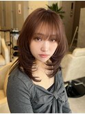 ザクザクミディアムレイヤーハッシュカット表参道ワンカール