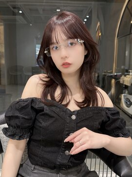 ロンドエニカ 大宮(Lond enika) 髪質改善/レイヤー/オリーブグレー/小顔に見せるヘア/大宮