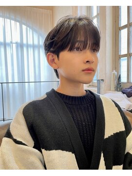 ベル 銀座並木通り店(Belle) men'shair/メンズショート/センターパート/韓国風スタイル