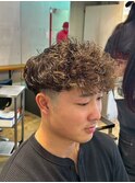 表参道駅MEN’S/ニュアンスパーマ/刈り上げセンターパート