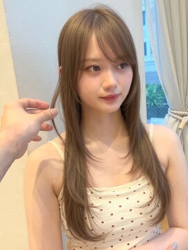 バイオレット 表参道店(Violet) ミディアムレイヤーハッシュカットシャギーカットミルクブラウン