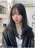 美髪レイヤーカット／くびれ巻き髪/ベージュカラー/縮毛矯正