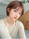 《Agu hair》似合わせ耳掛けショート×numberA.ベースケアミルク