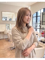 ハーツオオサカ(HE:ARTS OSAKA)&nbsp;ミルクティーベージュくびれミディアム