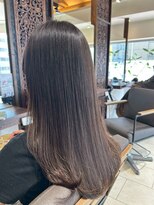 ヘアリゾート粋 ティガ 池袋店(tiga)&nbsp;髪質改善/ダークブラウン/ストレートヘア
