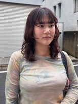 フランチェスカ(Francesca)&nbsp;顔まわりレイヤー　レイヤーカット　コーラルブラウン