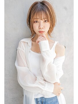 サングース(Sungoose) "sungoose”ひし形ミディ＃マロンベージュAラインボブ