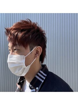 メンズヘアサロン トーキョー(Men's hair salon TOKYO.) 赤髪ウルフ