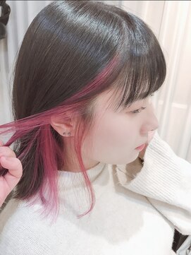 シアー(sheer) 《sheer/大黒》＃インナーカラー＃チェリーピンク