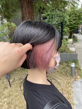 テテ(TETE) イヤリングピンク　心斎橋×長堀橋