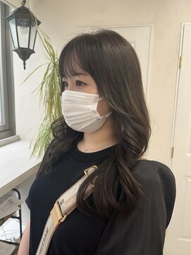 クレット(CLETO) 韓国巻き　グレージュカラー　レイヤーカット