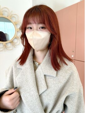 ミテ(mite) ワインレッド/艶髪/レッドカラー