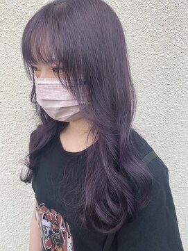 ボアップ(boappu) #パープルカラー#ケアブリーチ#ロングヘア