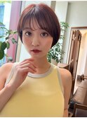 ハンサムショート/オリーブベージュ/ウェットヘア[池袋駅]