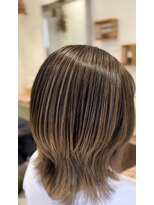 アッシュ 戸田公園店(Ash)&nbsp;オリーブベージュ×脱白髪染めハイライト