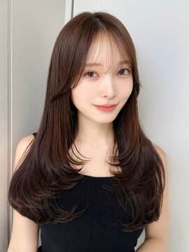 シーシンジュク 新宿南口(Sea shinjuku) 韓国風前髪×レイヤーカット【新宿/前髪/レイヤーカット】