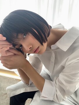 モアナ バイ ラナ 甚目寺店(MoanA BY LANA) 韓国風/透明感カラー/オリーブベージュ/ぱっつん前髪/小顔カット