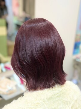 アール 横浜(R) 【ユゲミナミ】ブリーチしない＊人気チェリーピンク