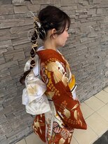 デビュー ヘアーメイク&nbsp;黒髪/ボブルフ/ネビージュ/小顔/ワンレン/水戸/髪質改善/前髪