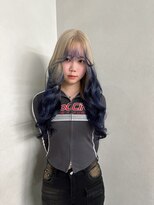 ティントバイアロブリーチ 大阪梅田(tint by alo bleach) 【Ryota】ホワイトベージュ×ネイビー《大阪梅田駅》