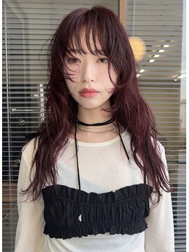 ロールアップスリーブス(ROLL UP SLEEVES) ボルドーカラー/ハイレイヤーカット