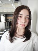 ◎韓国/顔周りレイヤー/ブリーチなし/ダブルカラー/名古屋名駅