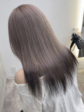 ダブルトーキョー シブヤ(W-TOKYO SHIBUYA) 【毛先カラー】ハイトーン ブリーチ ホワイトカラー