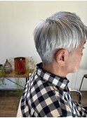 メンズプラチナヘア