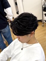ビカム 名駅(become) 【フェザーパーマセンターパート】ニュアンスセンターパート