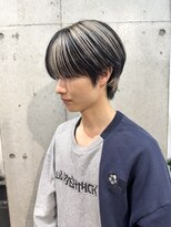 ムード(mood)&nbsp;ブロックカラー/ブリーチ/デザインカラー/メンズカット/ショート