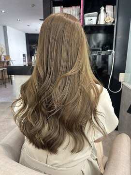 ウィクシーミミ 栄矢場町店(wixy mimi) ダブルカラーオリーブベージュ