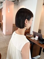 ホネン(honen)&nbsp;honen【薬院】ボブショートマロンベージュアプリコットオレンジ