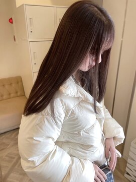 ラヴィズム 長岡店(LUVISM) 韓国/顔周りレイヤー/ダブルカラー/ベージュ/前髪新潟長岡宮関◆