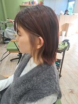 ジプソ(Gypso Hair salon)&nbsp;レイヤーボブ×ピアスカラーホワイトベージュ