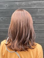 エクファ ヘア リゾート 大津 瀬田店(ex-fa hair resort)&nbsp;イメチェン/ピンクベージュ/アンブレラカラー/前髪/大津/瀬田