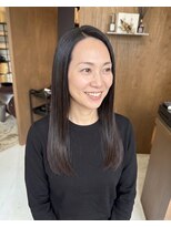 零秒女髪 千里丘店&nbsp;髪質改善で叶えるツヤ感美髪ロングスタイル艶髪髪質改善カラー