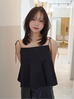 ジーナ 札幌(Zina)&nbsp;髪質改善＊韓国レイヤー＊ミディアム＊小顔＊暗髪＊Zina札幌
