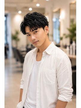 ブリリアント ヘアー ダイヤ(Brilliant Hair Dia) ONもOFFも映える無造作パーマ