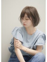 アンドリープ(&LEAP)&nbsp;THROWベージュカラー　小顔ヘア　大人ボブ