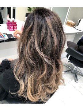 クレア 座間(CREA ZAMA) 【crea座間】秋冬のトレンド！コントラストバレイヤージュ_cr204