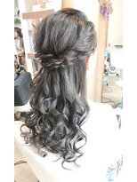 ロカット サロン(Roquat Salon)&nbsp;ロングハーフアップアレンジ【ヘアアレンジ　立川南/立川/立川】