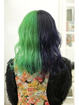 クリーン ヘアデザイン(CLLN hair Design)&nbsp;ライムグリーン×ネイビーグレー