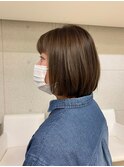 ふんわりカラーの丸みボブ