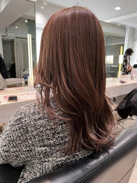 ケンジ 横浜(KENJE) #ピンクカラーカラー#ピンクブラウン#韓国ヘア