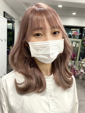 ムク 横浜店(muku) ミルクティーベージュダブルカラーインナーカラーケアブリーチ