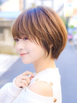 ミラリー トウキョウ(Mirareee Tokyo) 20代30代40代◎小顔前髪ショートボブグレージュカラー新宿代々木